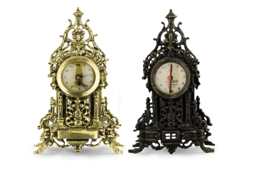 Brass Ottoman Desk Clock